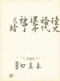 《被退婚后我嫁给了年代文大佬》封面