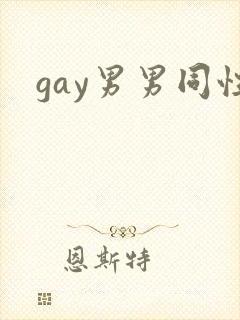 gay男男同性