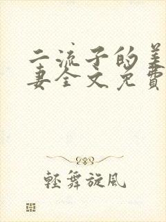 二流子的美貌娇妻全文免费阅读