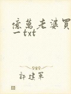 亿万老婆买一送一txt