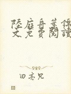 陆庭舟叶锦禾全文免费阅读