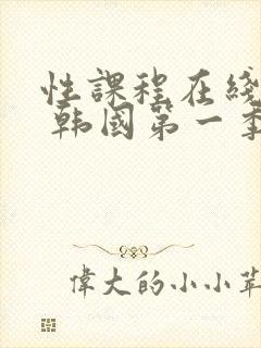 性课程在线观看 韩国第一季