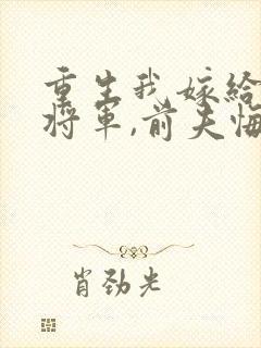 重生我嫁给残疾将军,前夫悔疯了