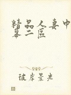 精品人妻中文字幕二区封面