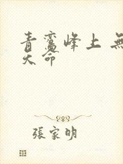 青鸾峰上 无敌天命封面