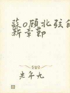 苏o顾北弦的最新章节