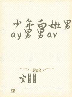 少年白嫩男同gay男男av