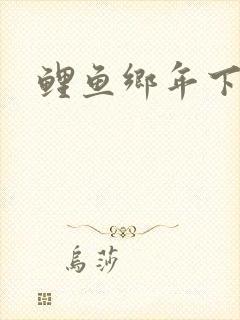 鲤鱼乡年下攻封面