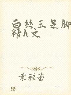 白丝玉足脚交榨精h文