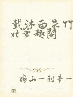 戴沐白朱竹清txt笔趣阁