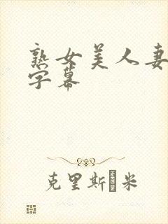 熟女美人妻中文字幕封面