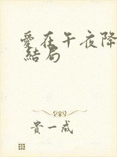 爱在午夜降临前 结局