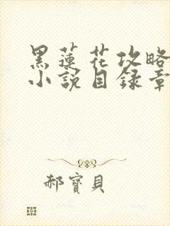 黑莲花攻略手册小说目录章节