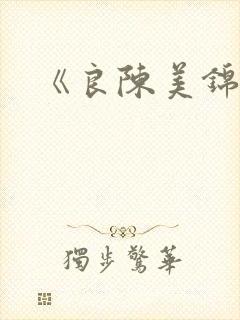 《良陈美锦封面