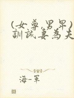 (女尊,男卑)训诫妻为夫纲封面