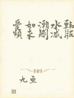 爱如潮水韩国视频未删减版