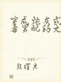 穿成炮灰或者恶毒男配的文