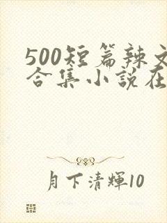 500短篇辣文合集小说在线阅读封面
