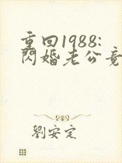 重回1988:闪婚老公竟是军区大佬阅读全封面