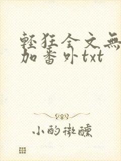 轻狂全文无删减加番外txt