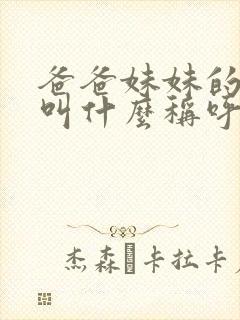 爸爸妹妹的丈夫叫什么称呼