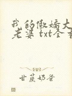 我的傲娇大小姐老婆 txt全本