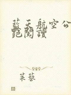 蓝天航空公司吕艳阅读