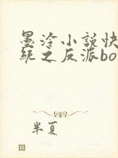 墨泠小说快穿系统之反派boss来袭