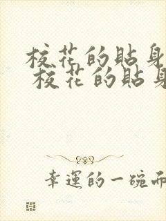 校花的贴身保镖 校花的贴身保镖