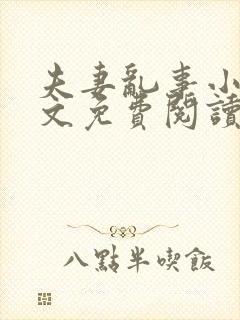 夫妻乱事小说全文免费阅读最新章节封面