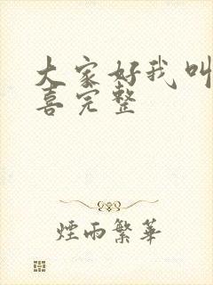 大家好我叫林小喜完整封面