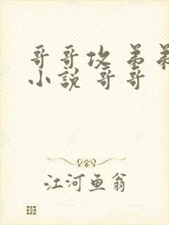 哥哥攻 弟弟受小说 哥哥