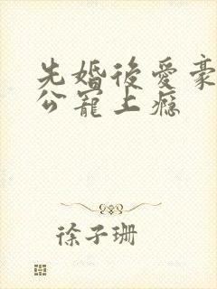 先婚后爱豪门老公宠上瘾