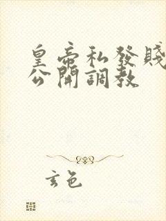 皇帝私发贱奴被公开调教