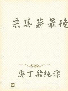 宋集薪最后结局封面