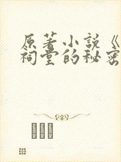 原著小说《发现祠堂的秘密》封面