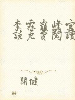 李霖巅峰官场小说免费阅读无弹窗