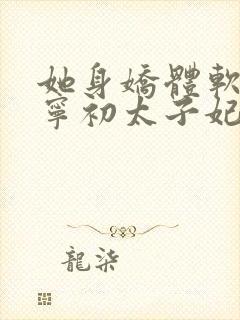 她身娇体软快穿宁初太子妃小说全文