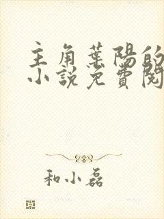 主角叶阳的官场小说免费阅读