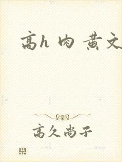 高h 肉 黄文封面