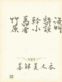 竹马干柴洛知行原著小说叫什么名字