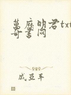 万历明君txt奇书网