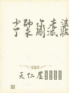 少帅你老婆又跑了未删减版txt