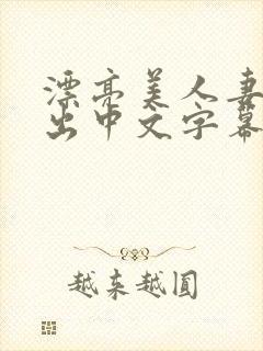 漂亮美人妻被中出中文字幕封面