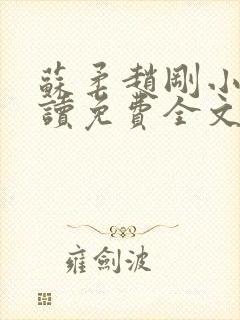 苏柔赵刚小说阅读免费全文