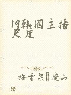 19韩国主播大尺度封面