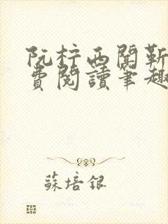 阮柠西闻靳泽免费阅读笔趣阁