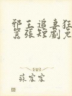 邪王追妻狂妃很嚣张短剧免费观看