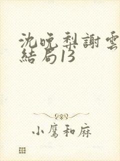 沈晚梨谢云迟大结局13