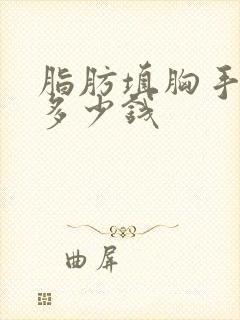 脂肪填胸手术要多少钱